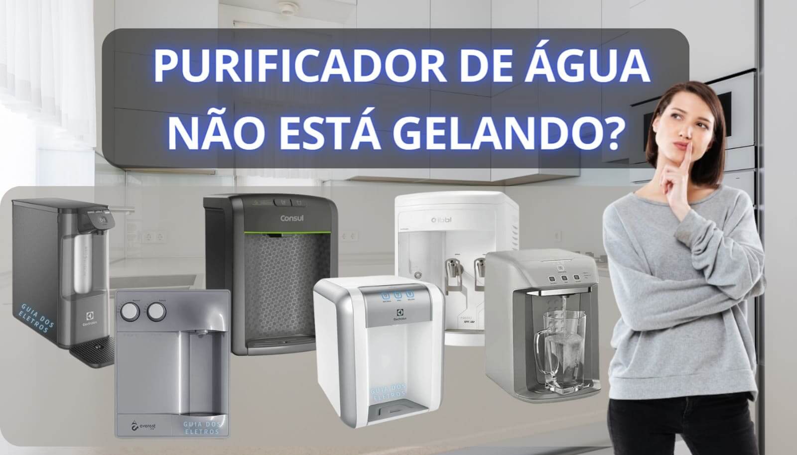 purificador de água não está gelando