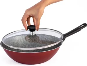Frigideira Funda Antiaderente Wok Tramontina Com Tampa