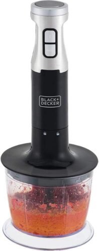 Black Decker Mixer Mini Processador Vertical 3 em 1, com Design em Inox, Modelo MK600